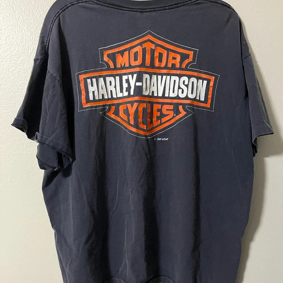 Single stitch Vintage Harley Davidson Motorcycle tee 1996 size XL biker grunge - Picture 7 of 8